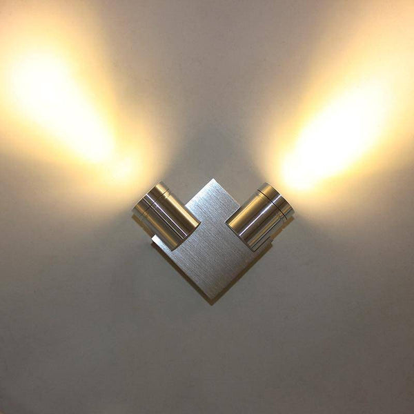 Applique murale LED chromée: double spot | Marco Lucetti