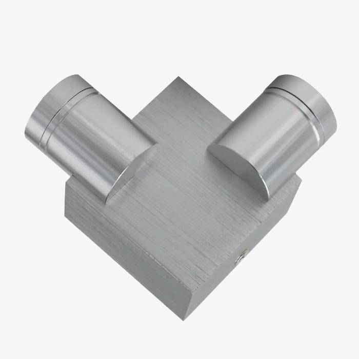 Applique murale LED chromée: double spot | Marco Lucetti