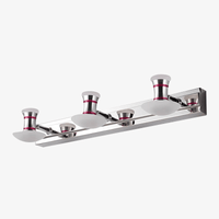 Applique murale LED chromée - Éclairage optimal pour tableau et salle de bain | Marco Lucetti 3 lampes - chromé