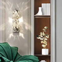 Applique murale LED chromée en verre de cristal avec 3 gradations ajustables | Marco Lucetti