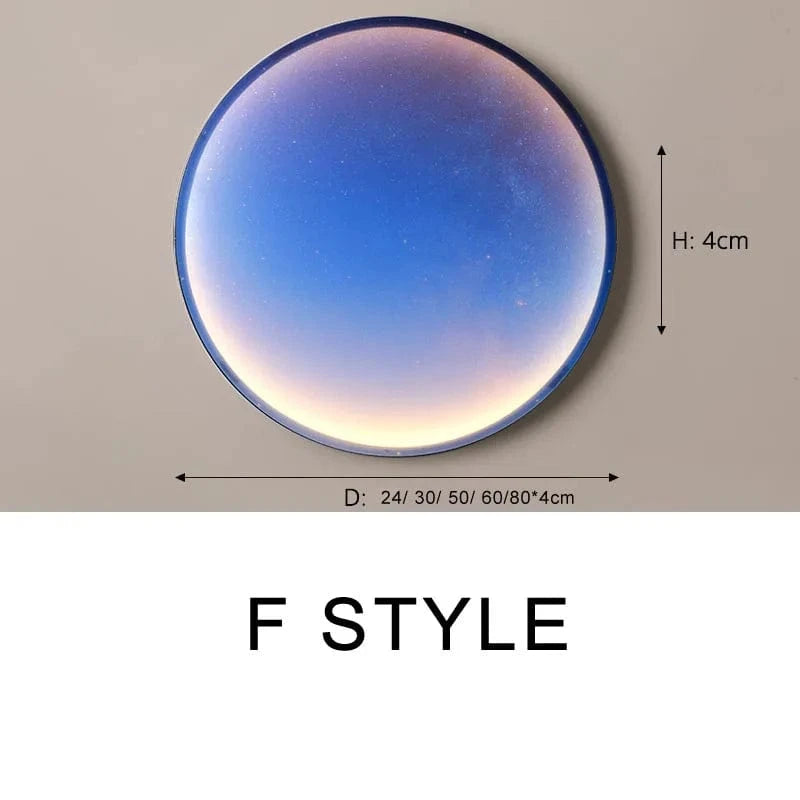 Applique murale LED Circulaires Décoration Ciel Étoilé Cosmique by Luminaria | Marco Lucetti F / 24 cm / Intensité variable avec télécommande