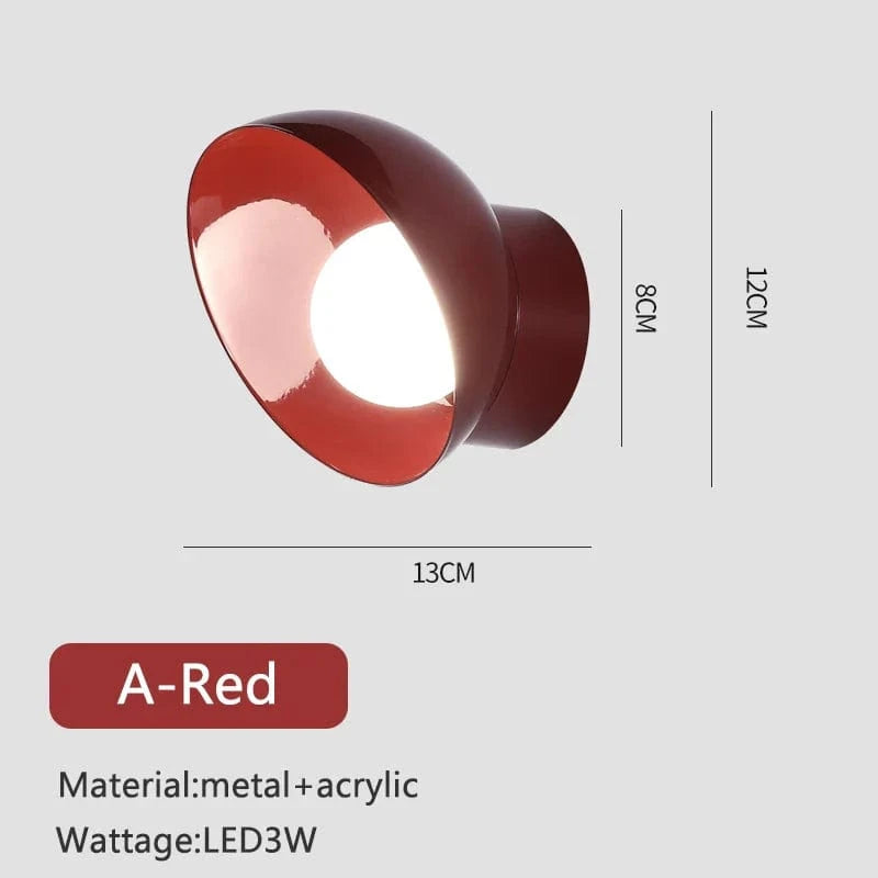 Applique murale LED Color Splash | Marco Lucetti A rouge