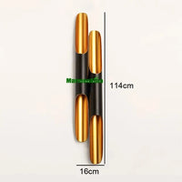 Applique Murale LED Coltrane 2 Lumières - Édition Spéciale | Marco Lucetti 16x114cm noir / Sans ampoules