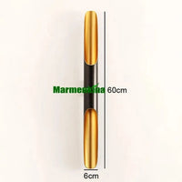 Applique Murale LED Coltrane 2 Lumières - Édition Spéciale | Marco Lucetti 6x60cm noir / Sans ampoules