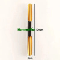 Applique Murale LED Coltrane 2 Lumières - Édition Spéciale | Marco Lucetti 8x100cm noir / Sans ampoules