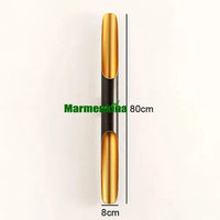 Applique Murale LED Coltrane 2 Lumières - Édition Spéciale | Marco Lucetti 8x80cm noir / Sans ampoules