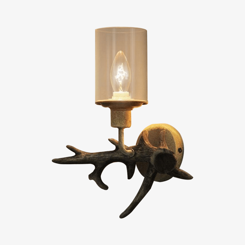 Applique murale LED Renko Wood & Glass