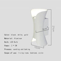 Applique murale LED courbée Creative | Marco Lucetti