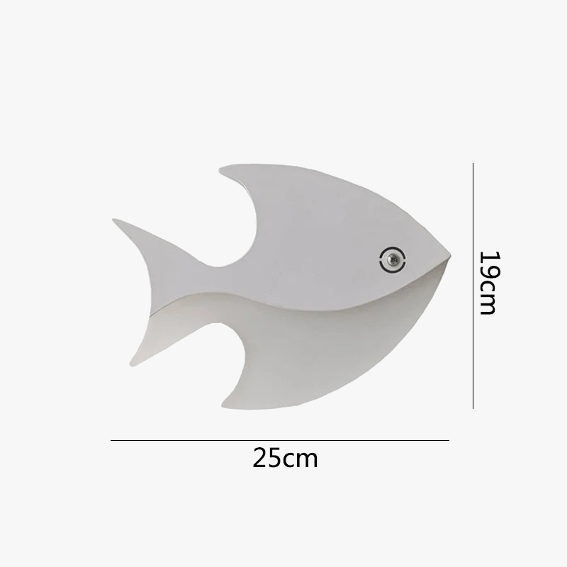 Applique Murale LED Créative en Acrylique Forme Poisson pour Enfants - Collection LuminaKids | Marco Lucetti