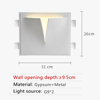 Applique murale LED Creative en Gypse pour Hôtel et Allée - Luxe et Élégance | Marco Lucetti