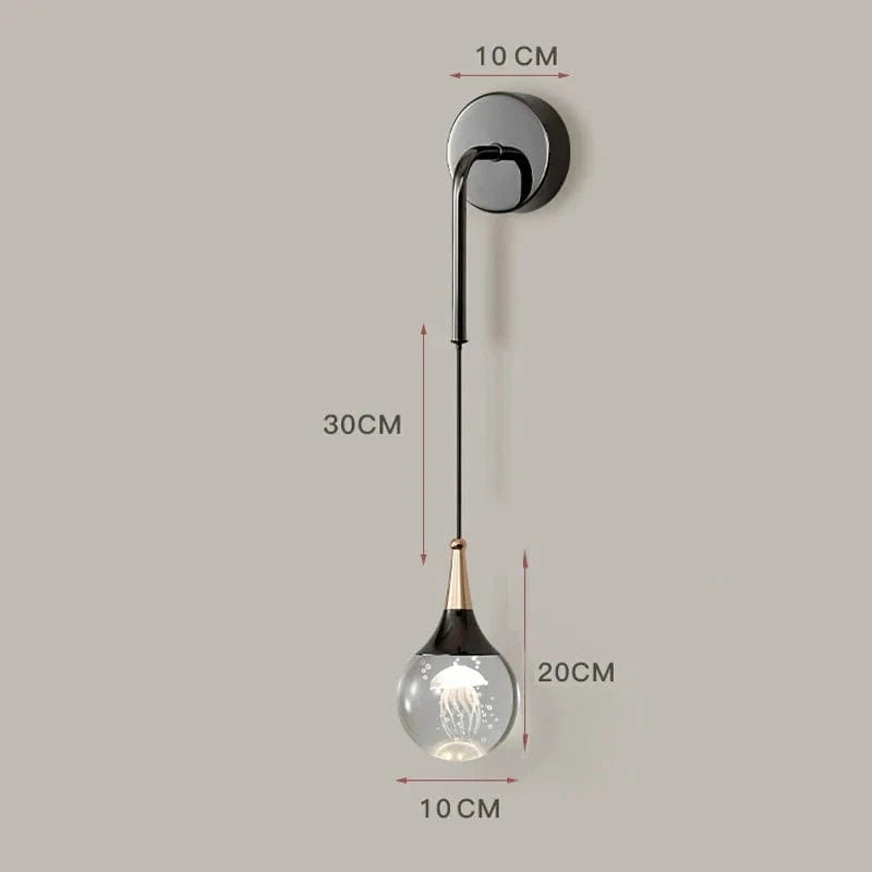 Applique murale LED Créative "Méduse Glow" | Marco Lucetti Façon méduse / Lumière 3 couleurs