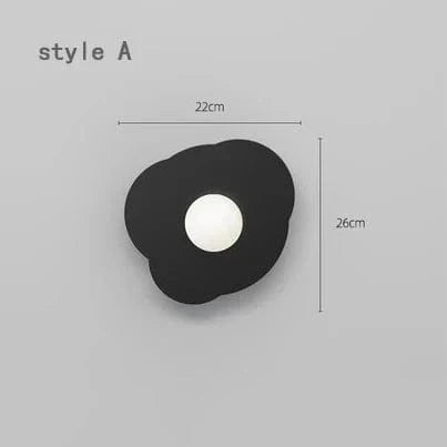 Applique Murale LED Créative pour Chevet Chambre Salon ~ | Marco Lucetti A noir / Blanc chaud (2700-3500K) / 5W