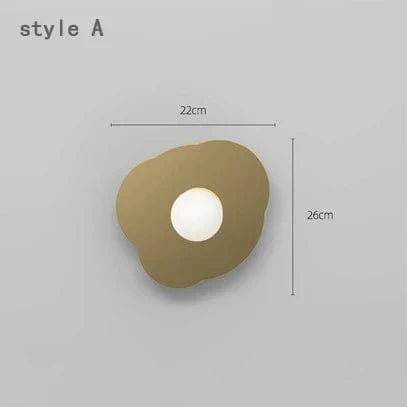 Applique Murale LED Créative pour Chevet Chambre Salon ~ | Marco Lucetti A or / Blanc chaud (2700-3500K) / 5W