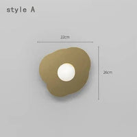 Applique Murale LED Créative pour Chevet Chambre Salon ~ | Marco Lucetti A or / Blanc chaud (2700-3500K) / 5W