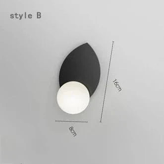 Applique Murale LED Créative pour Chevet Chambre Salon ~ | Marco Lucetti B noir / Blanc chaud (2700-3500K) / 5W