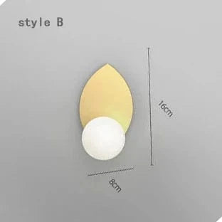 Applique Murale LED Créative pour Chevet Chambre Salon ~ | Marco Lucetti B or / Blanc chaud (2700-3500K) / 5W