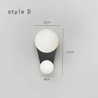 Applique Murale LED Créative pour Chevet Chambre Salon ~ | Marco Lucetti D noir / Blanc chaud (2700-3500K) / 5W