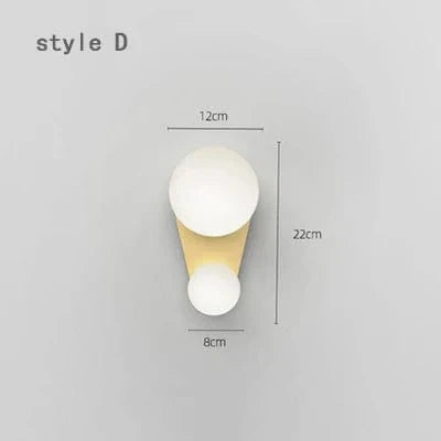 Applique Murale LED Créative pour Chevet Chambre Salon ~ | Marco Lucetti D or / Blanc chaud (2700-3500K) / 5W