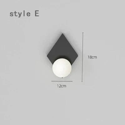 Applique Murale LED Créative pour Chevet Chambre Salon ~ | Marco Lucetti E noir / Blanc chaud (2700-3500K) / 5W