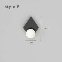 Applique Murale LED Créative pour Chevet Chambre Salon ~ | Marco Lucetti E noir / Blanc chaud (2700-3500K) / 5W