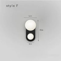 Applique Murale LED Créative pour Chevet Chambre Salon ~ | Marco Lucetti F noir / Blanc chaud (2700-3500K) / 5W