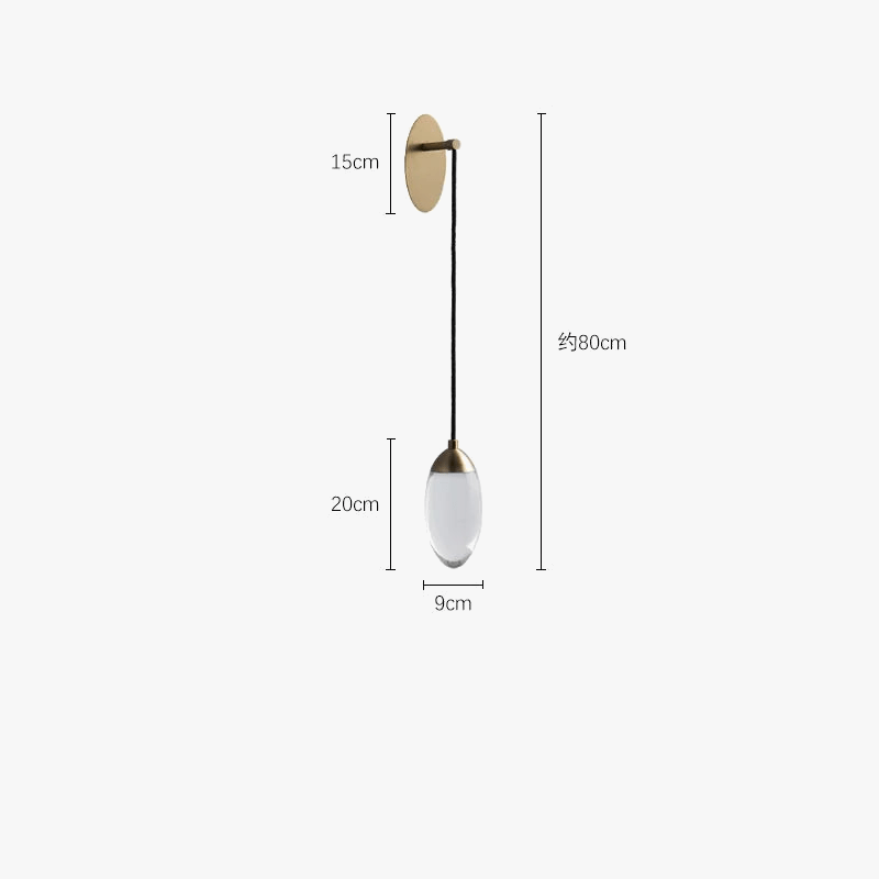 Applique murale LED cristal de luxe - Luxe Cristal Applique LED | Marco Lucetti