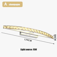 Applique murale LED cristal pour salle de bain et miroir. | Marco Lucetti