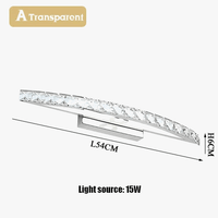 Applique murale LED cristal pour salle de bain et miroir. | Marco Lucetti