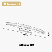 Applique murale LED cristal pour salle de bain et miroir. | Marco Lucetti