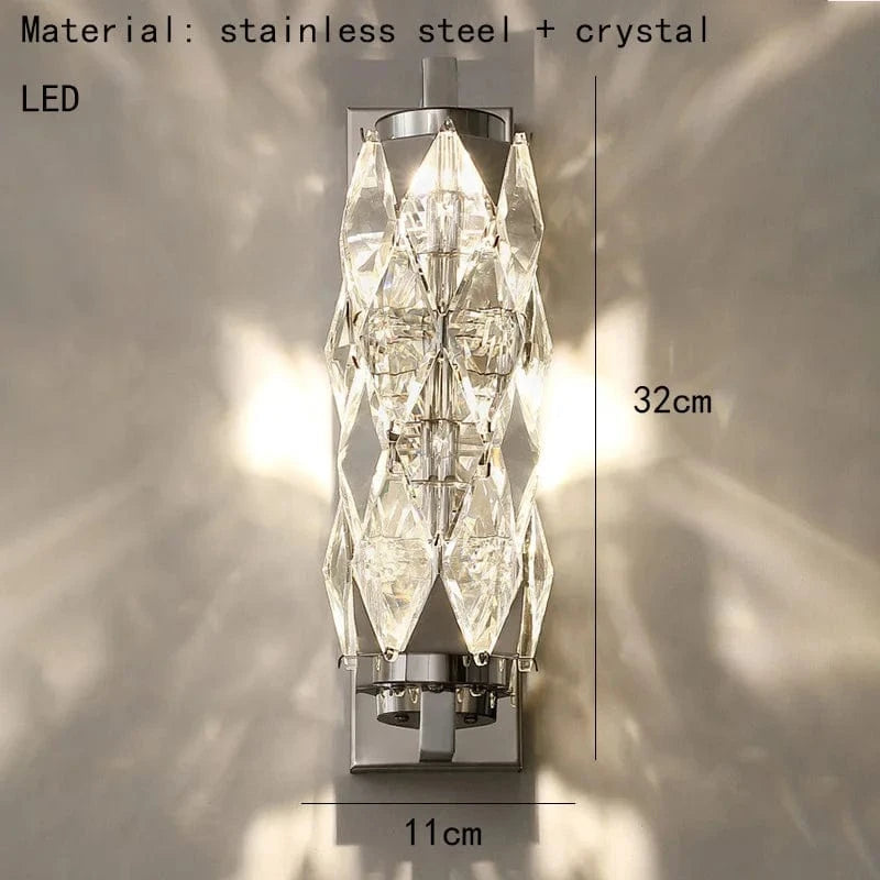 Applique murale LED Crystal Glow avec gradations personnalisables | Marco Lucetti 32cm-14W / Changeable