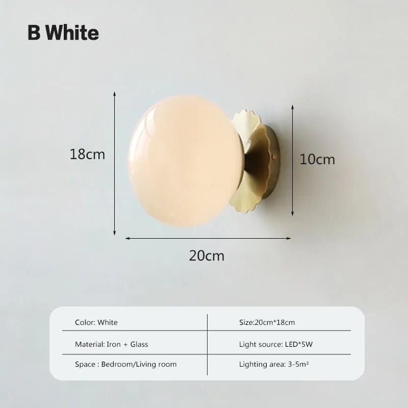 Applique murale LED Crystal Glow | Marco Lucetti LWL135 B Blanc / Blanc froid