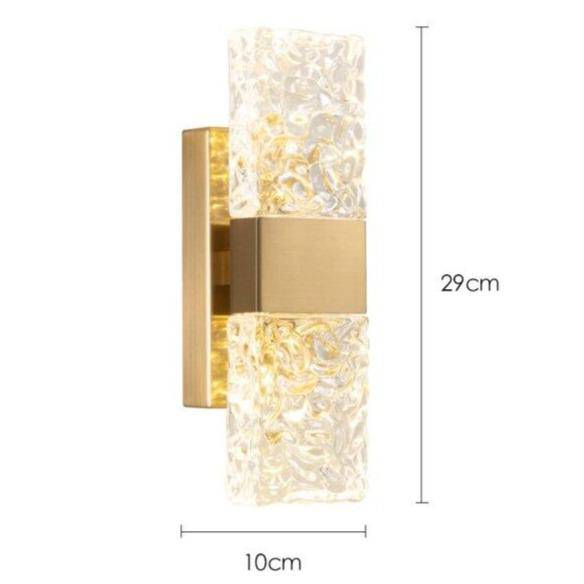 Applique murale LED Crystal Gold Loft | Marco Lucetti