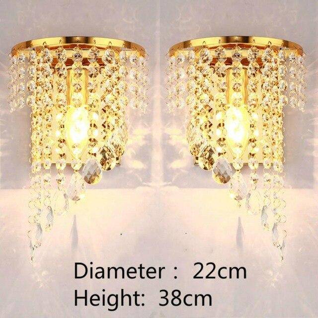 Applique murale LED Crystal Sconce | Marco Lucetti 2 lampes - Doré