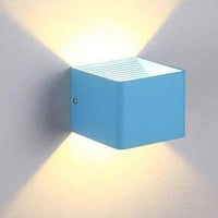 Applique murale LED Cube Coloré | Marco Lucetti Bleu