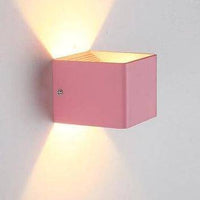Applique murale LED Cube Coloré | Marco Lucetti Rose