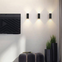 Applique murale LED Cube Noir Deco | Marco Lucetti