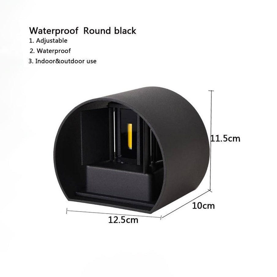 Applique murale LED Cube par Tanbaby. | Marco Lucetti Noir - Rond / Chaude