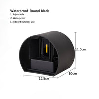 Applique murale LED Cube par Tanbaby. | Marco Lucetti Noir - Rond / Chaude