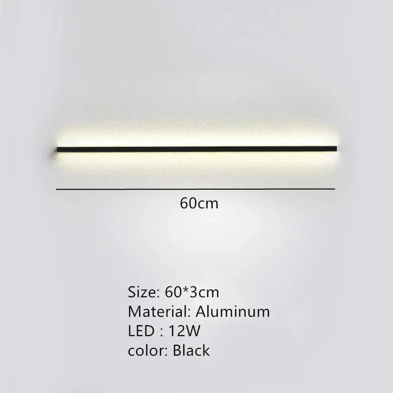 Applique murale LED Cubo en aluminium avec télécommande | Marco Lucetti 60 cm-noir / Lumière blanche