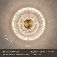 Applique Murale LED Cuivre Acrylique - Élégance Lumineuse | Marco Lucetti Grand