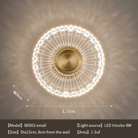 Applique Murale LED Cuivre Acrylique - Élégance Lumineuse | Marco Lucetti Petit