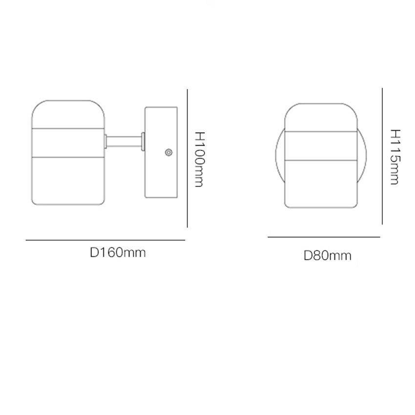 Applique murale LED Cuivre et Formes Arrondies | Marco Lucetti