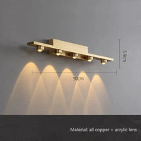 Applique murale LED cuivre pur | Marco Lucetti 5 têtes Cuivre