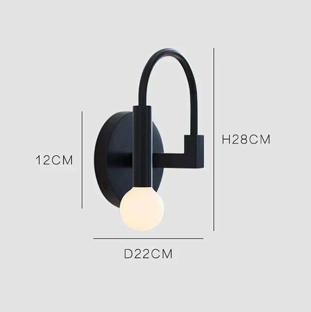 Applique murale LED Curve Black | Marco Lucetti Blanc chaud (2700-3500K)