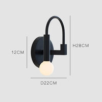 Applique murale LED Curve Black | Marco Lucetti Blanc chaud (2700-3500K)