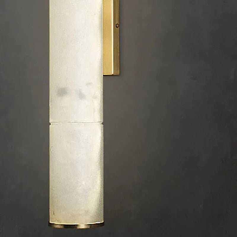Applique murale LED cylindrique en marbre naturel - Luxe Éclatant | Marco Lucetti
