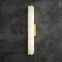 Applique murale LED cylindrique en marbre naturel - Luxe Éclatant | Marco Lucetti