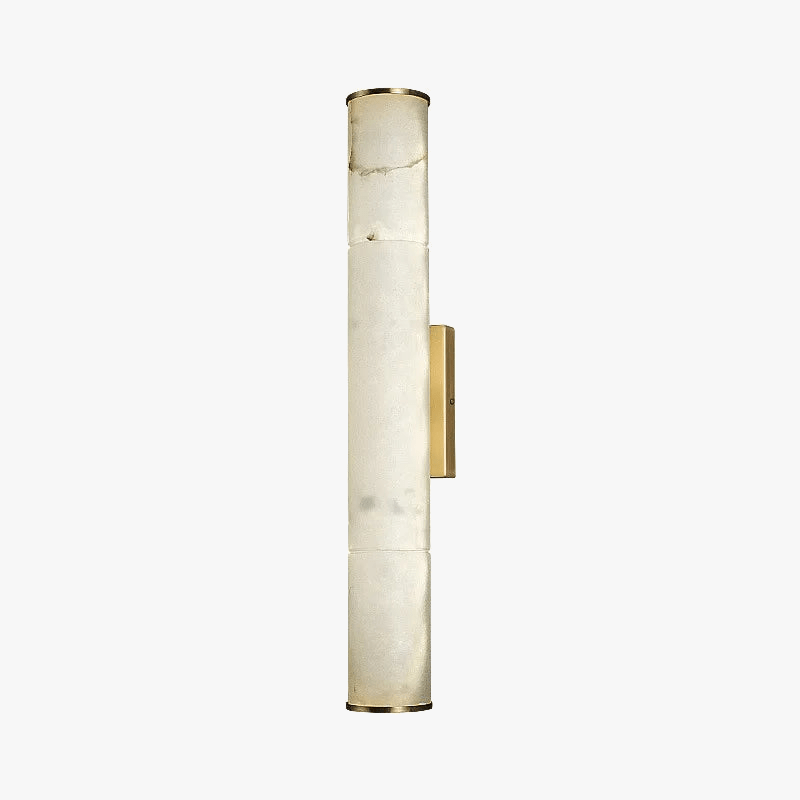 Applique murale LED cylindrique en marbre naturel - Luxe Éclatant | Marco Lucetti