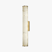 Applique murale LED cylindrique en marbre naturel - Luxe Éclatant | Marco Lucetti