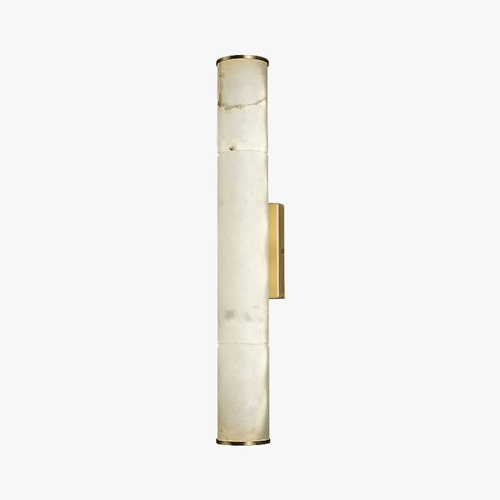 Applique murale LED cylindrique en marbre naturel - Luxe Éclatant | Marco Lucetti